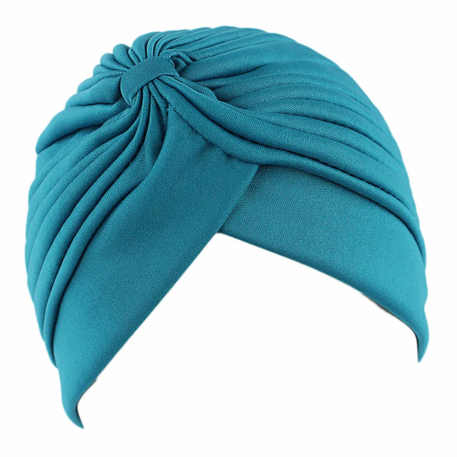 Pleated Stretch Fabric Muslim Turban