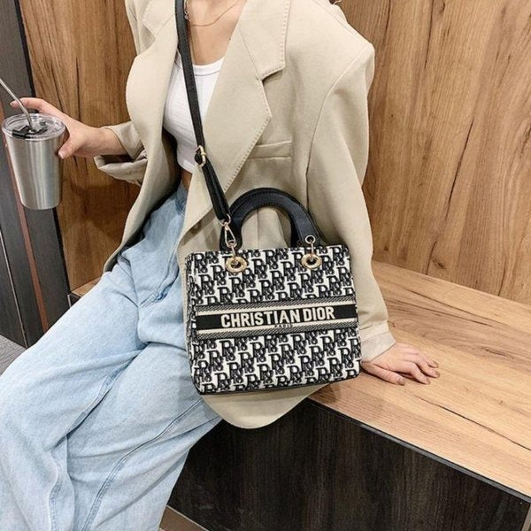 Dior women's sling bag fashion tote bag, realpict pu leather batam bag