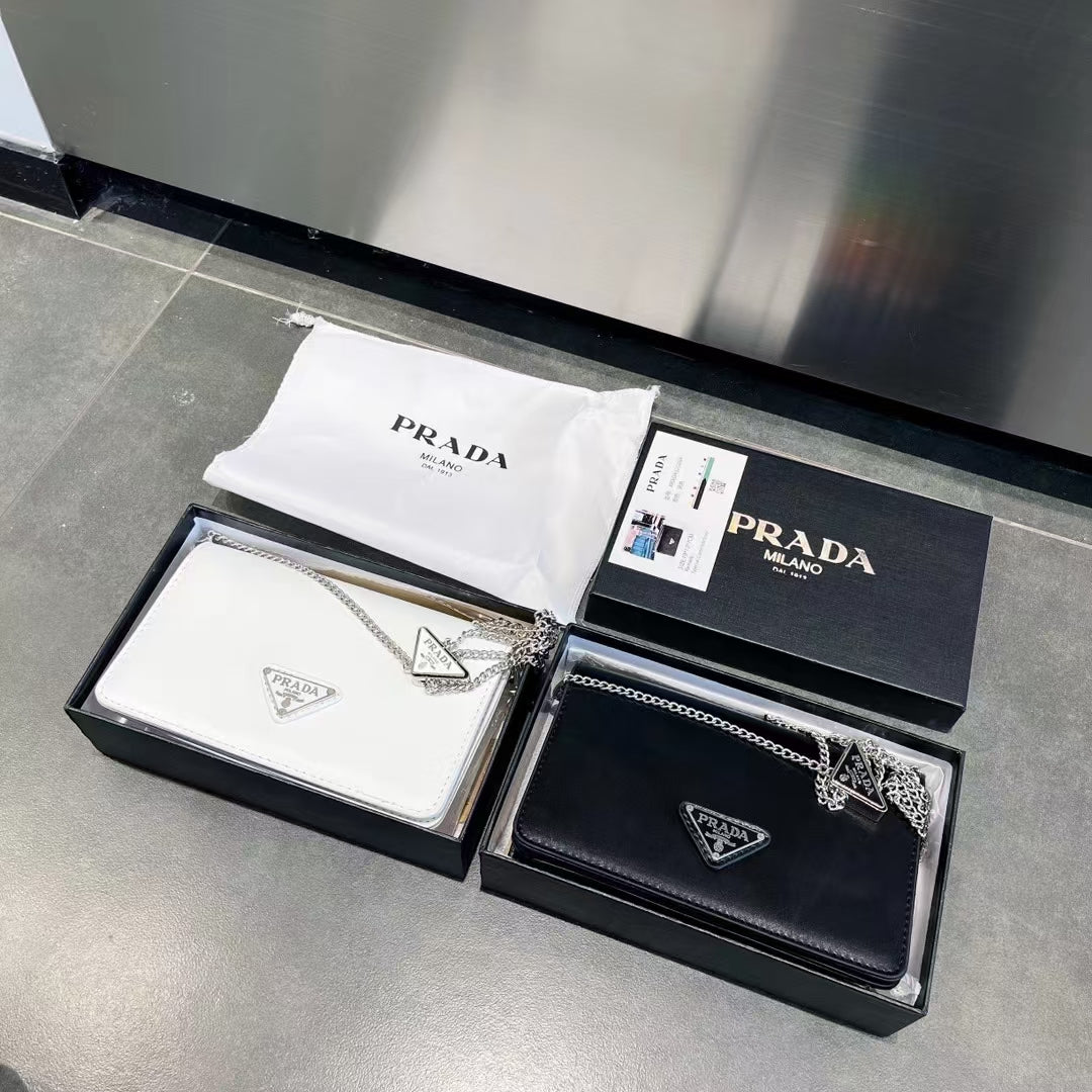 pra retro shiny small square bag