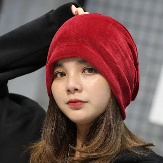 Brimless Autumn Velvet Cap