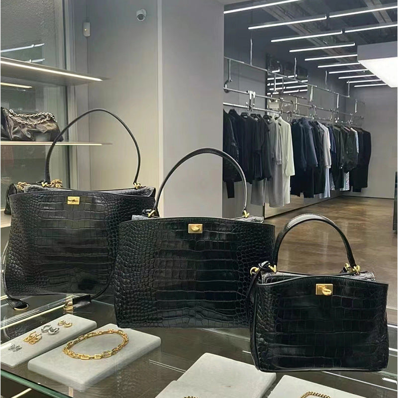 BALENCIAGA Rodeo leather tote