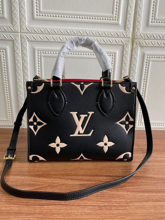 Bagsaaa Louis Vuitton Onthego GM Bicolor Black - 41 x 34 x 19 cm