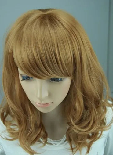 Lovely Medium Wavy Strawberry Blonde Wig 16 Inches Makes You More Charming
