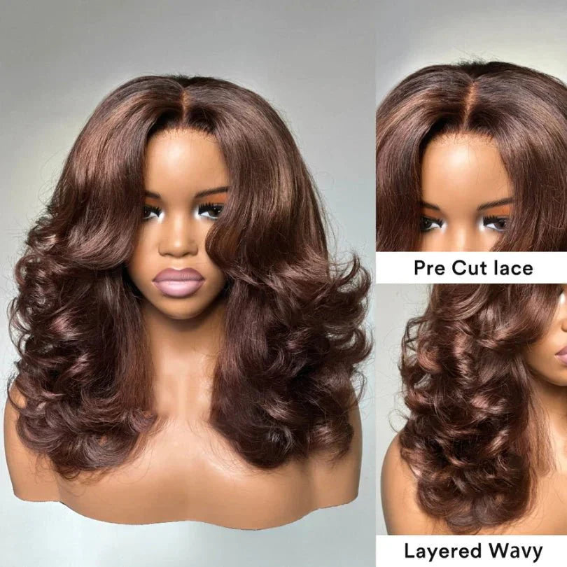 Shoulder Length Body Wave 5x5 Lace Closure Wig