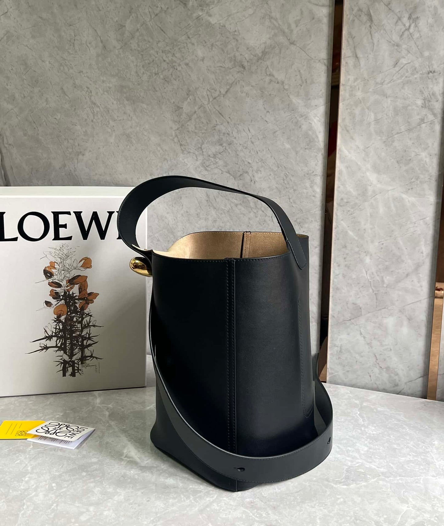 Loewe Women's Black Pebble Bucket Mini