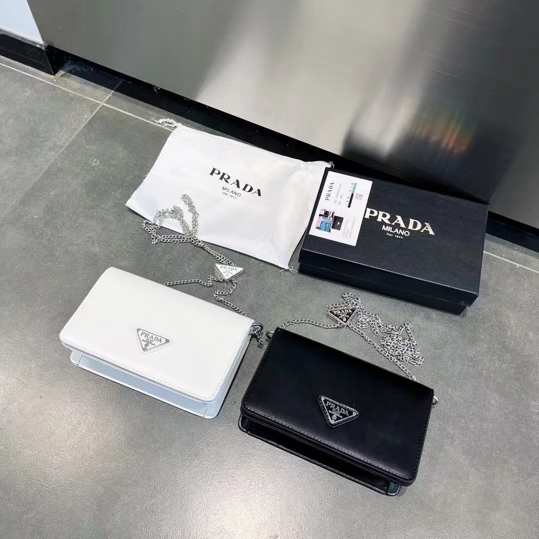 pra retro shiny small square bag