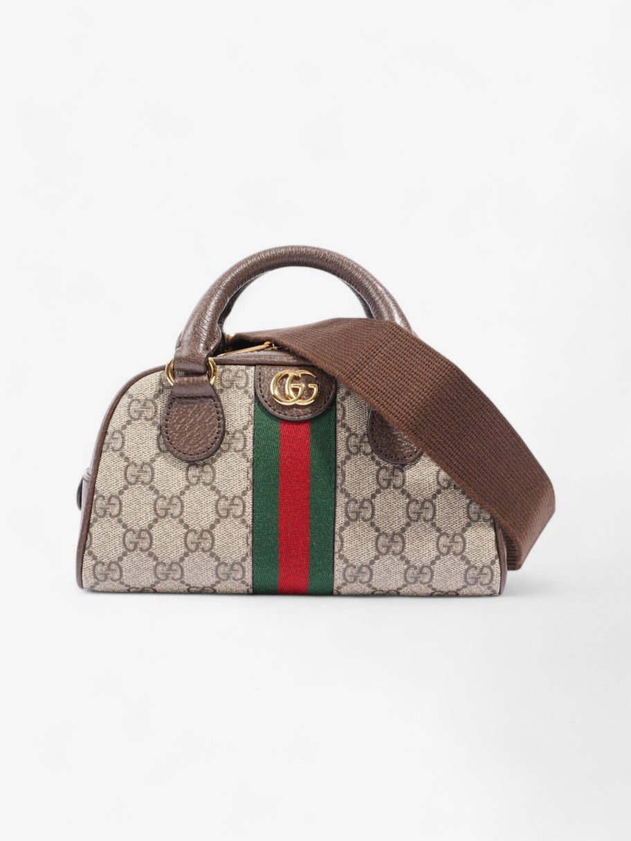 Gucci Ophidia Mini Gg Supreme-canvas Top-handle Bag