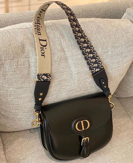 DIOR BOBBY BAG LARGE BLACK BOX CALFSKIN