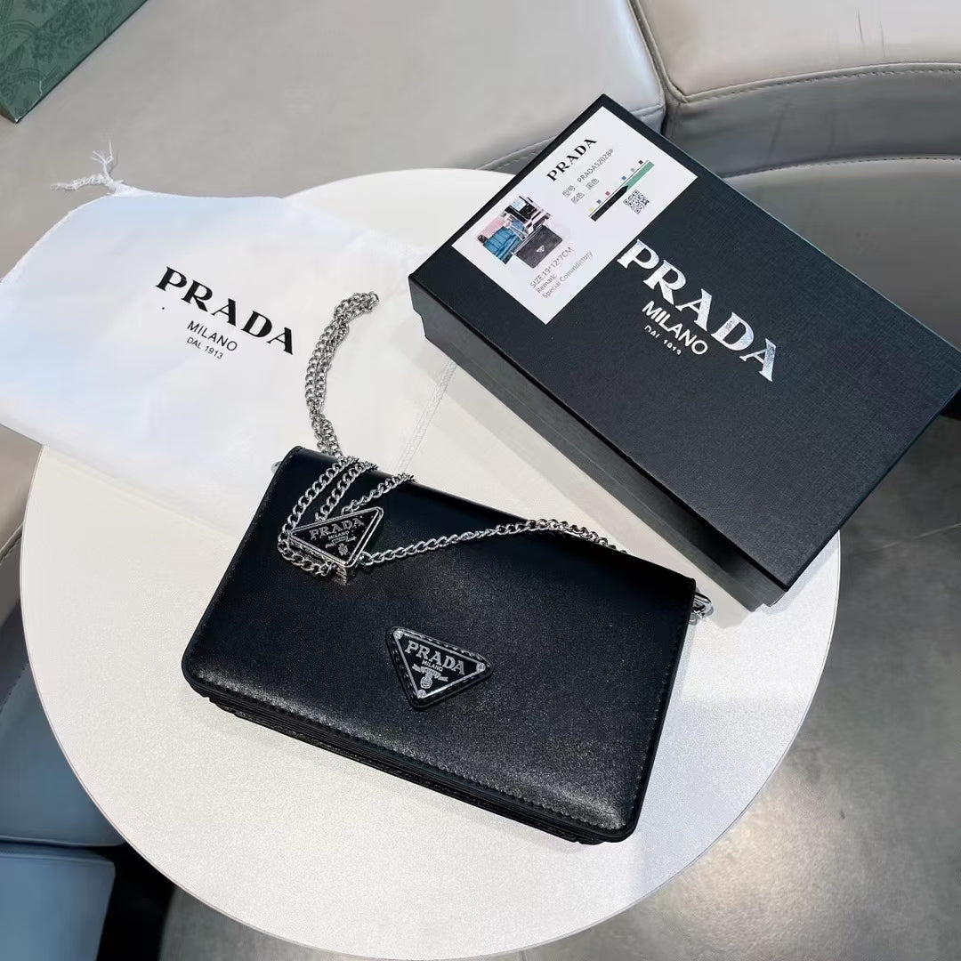 pra retro shiny small square bag