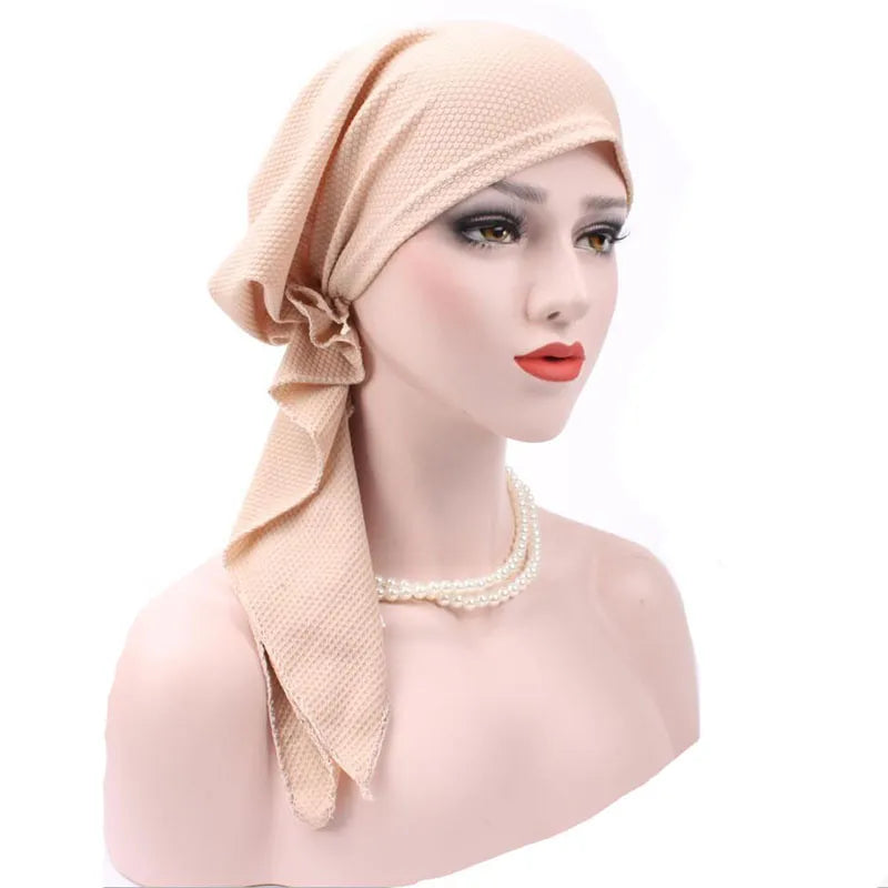 Pure Colour Plain Fashion Turban For Women