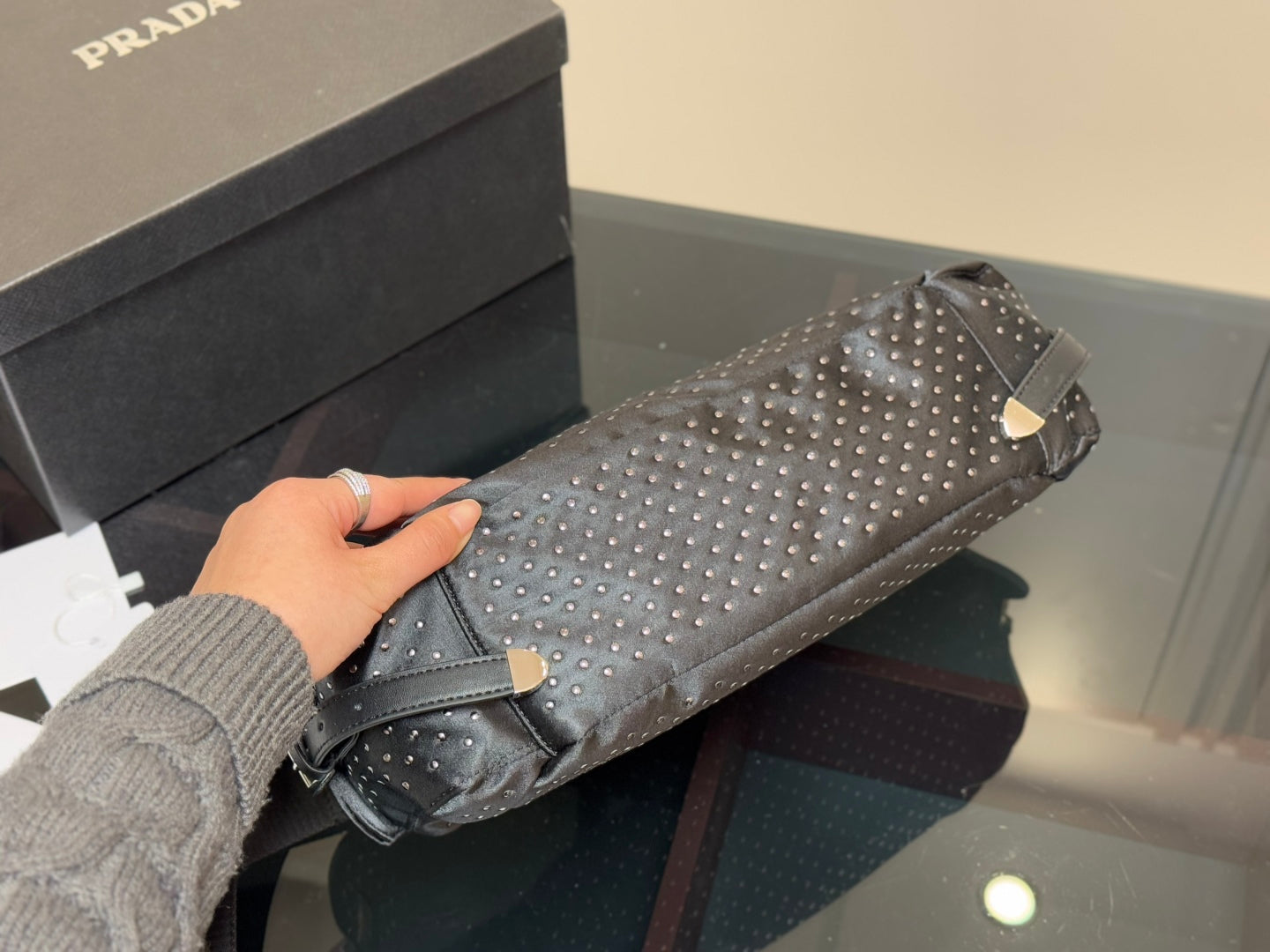 Prada Black Universal Messenger Bag