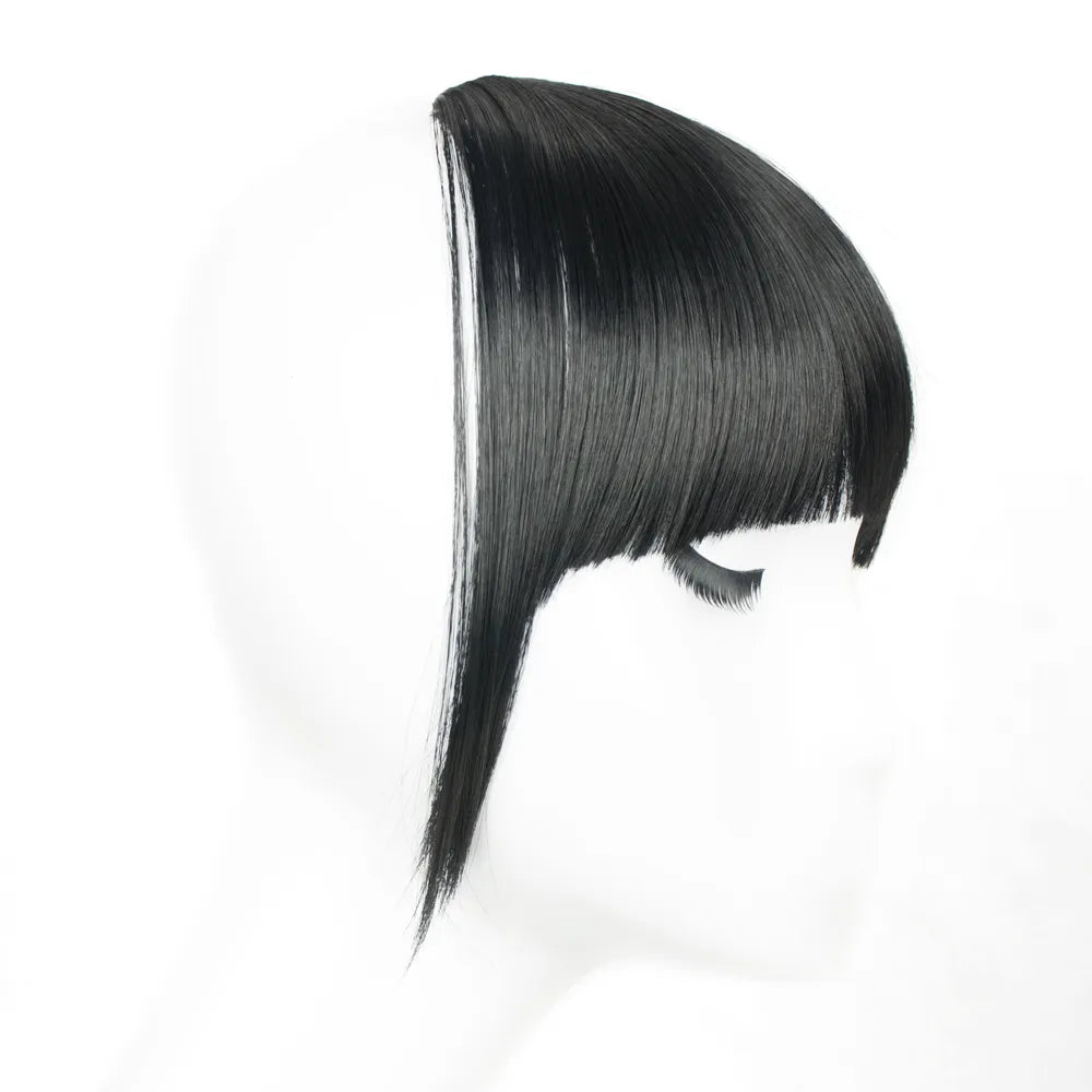 Clip In Hair Bangs Hairpiece Synthetic Blunt Bangs Hair Piece