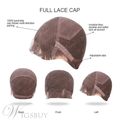 Fashion Trendsetting Fluffy Medium Curly Bob Hairstyle 150% Heavy Hair Density Full Lace Wig 12 Inches