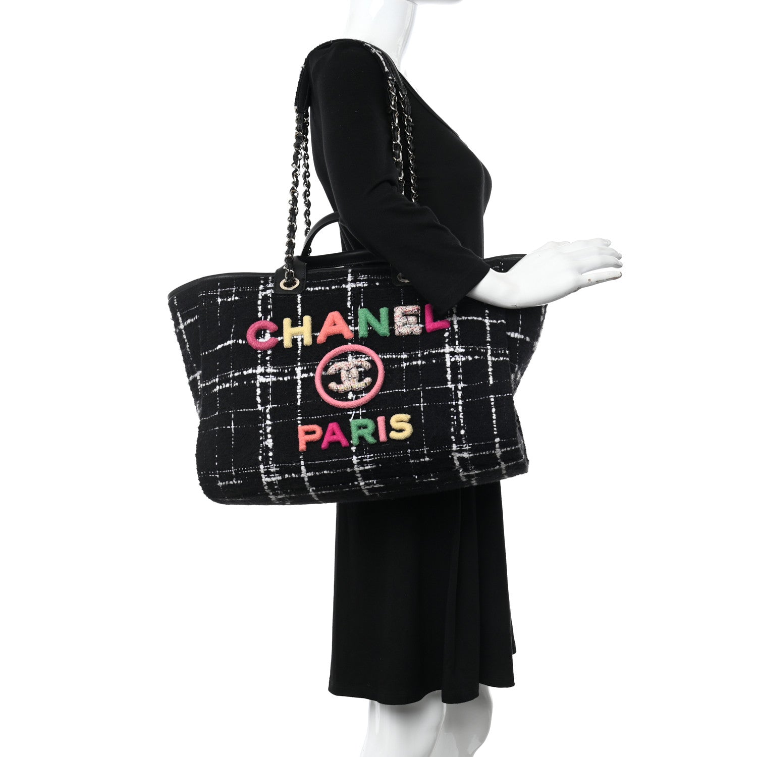 CHANEL cc new arrival tote bag size  37x32cm