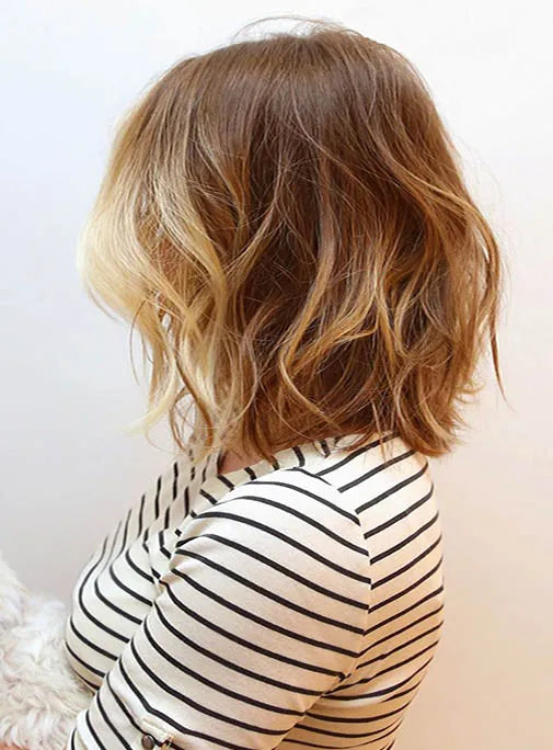 Bob Hairstyle Natural Wave Lace Front Human Hair Wigs 12 Inches