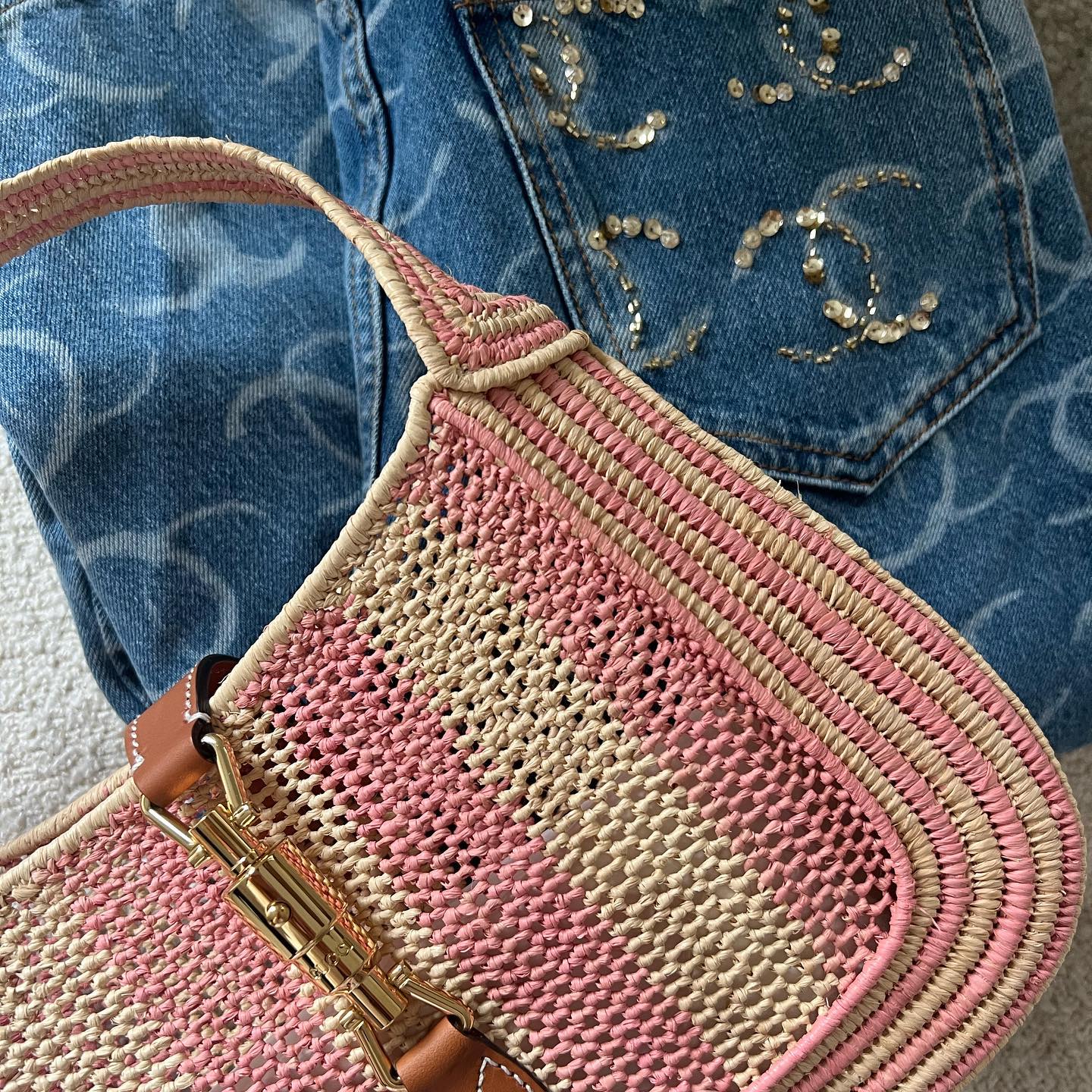Gucci Jackie Raffia bag