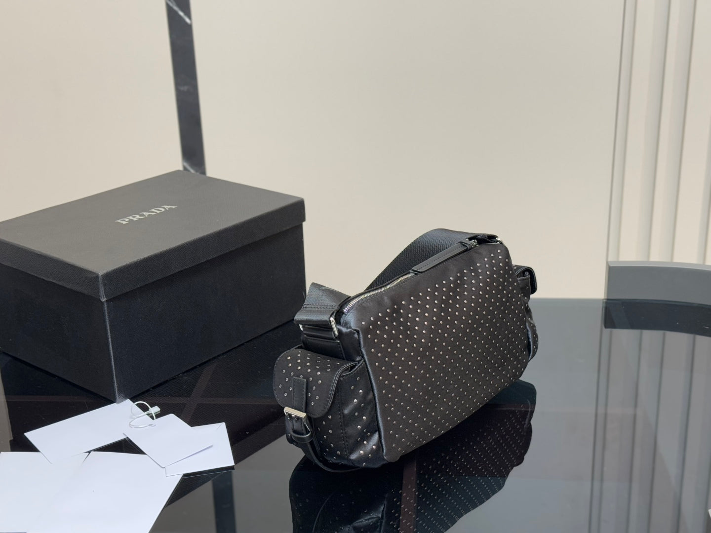 Prada Black Universal Messenger Bag