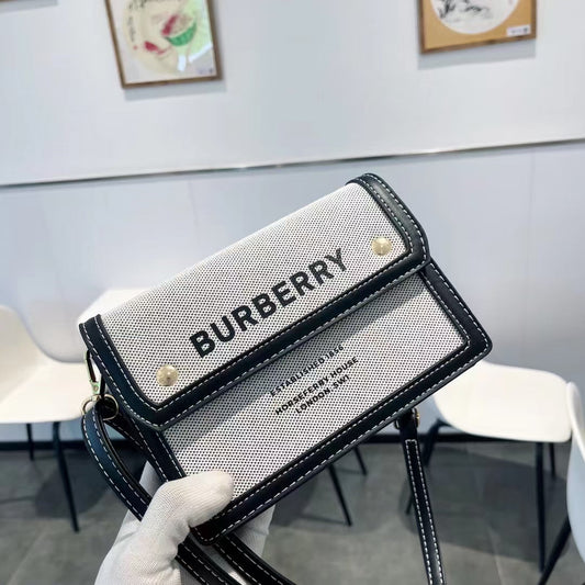 Bb Black And White Color Small Square Bag