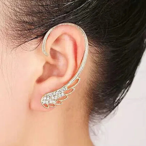 Unique Rhinestone Wing Shape Ear Cuff ( Price for One )