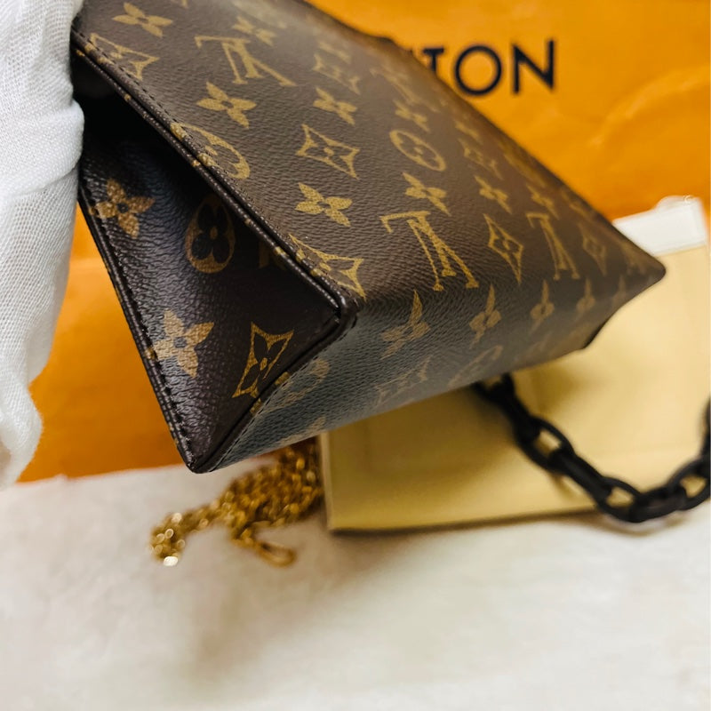 LV Toiletry Pouch 26 in Monogram Reverse Canvas with Wide Shoulder Strap