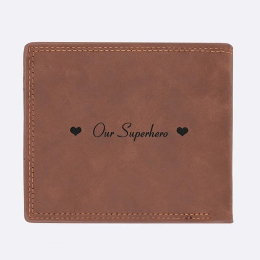 Personalized Photo Wallet with Spotify Song Cover Love You Forever