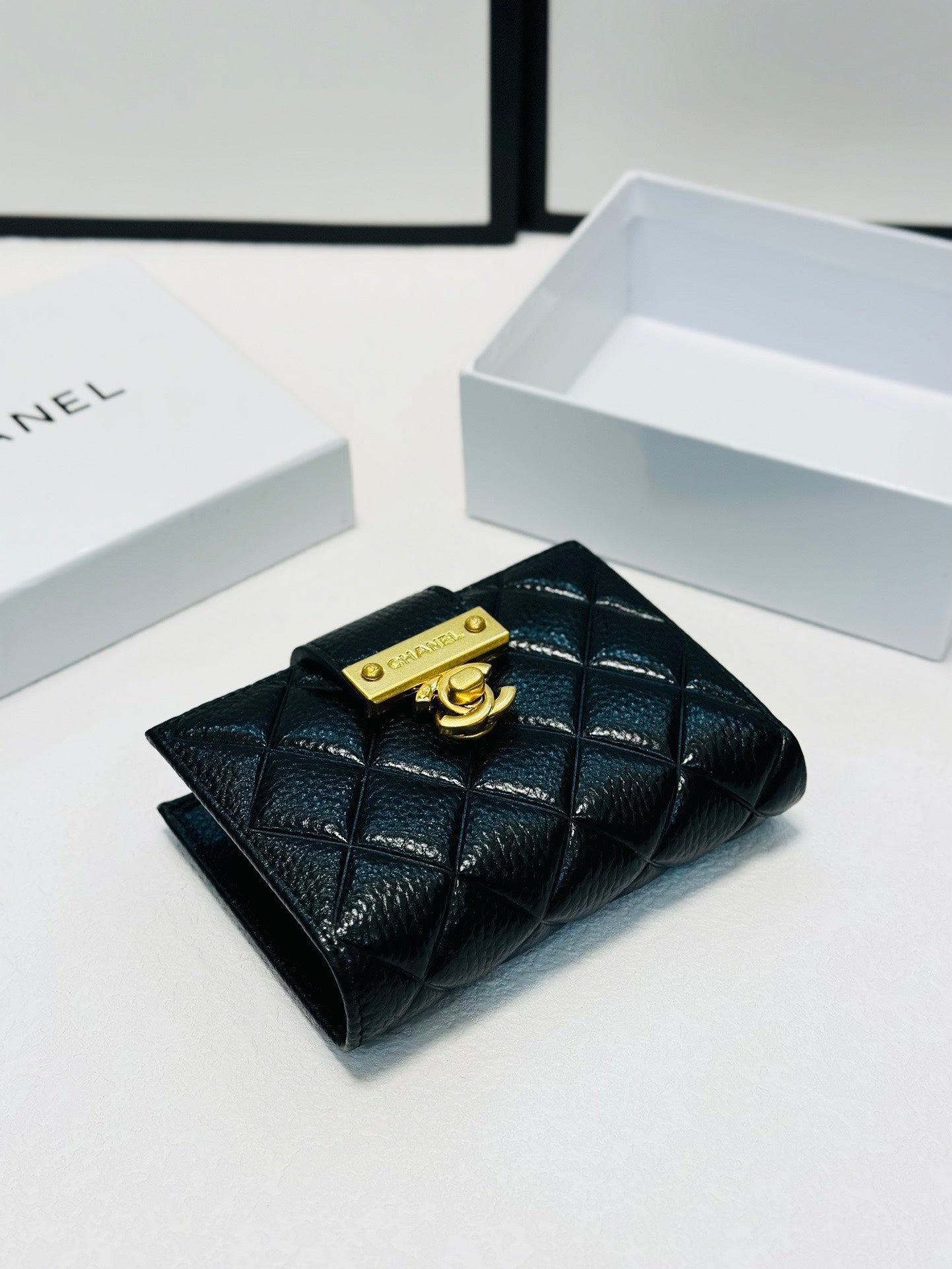 Gucci Black Short Wallet Mini Purse - 12x10cm