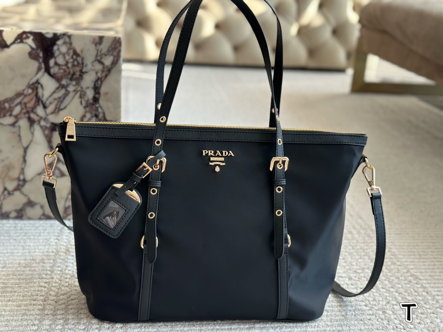 Prada Classic Tote Bag Nylon 35x28cm