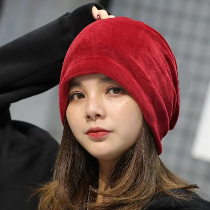Brimless Autumn Velvet Cap
