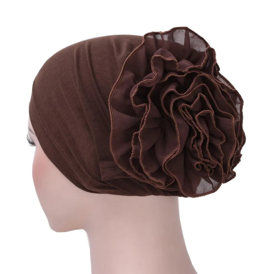 Plain Big Flower Arab Turban
