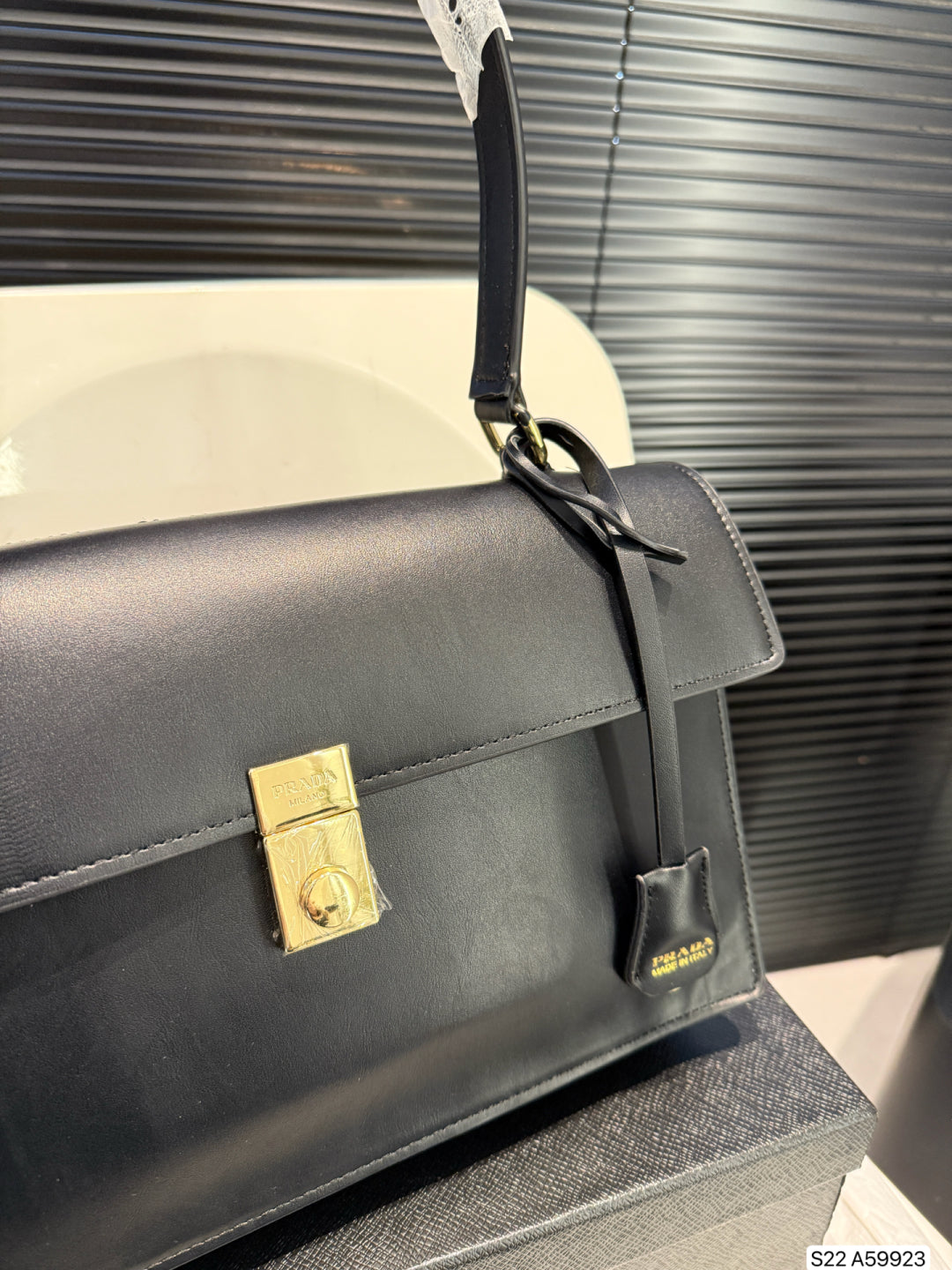 Louis Vuitton LV Square Bag Black Handbag 32x21cm