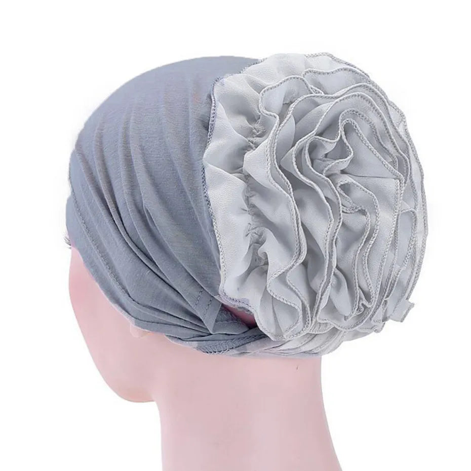 Plain Big Flower Arab Turban