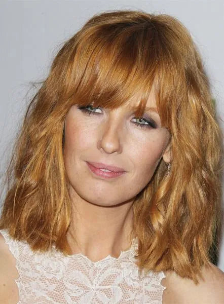 New Arrival Glamorous Medium Loose Wavy 100% Human Hair Wig 12 Inches