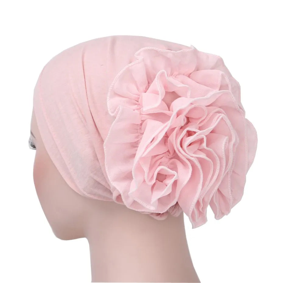 Plain Big Flower Arab Turban