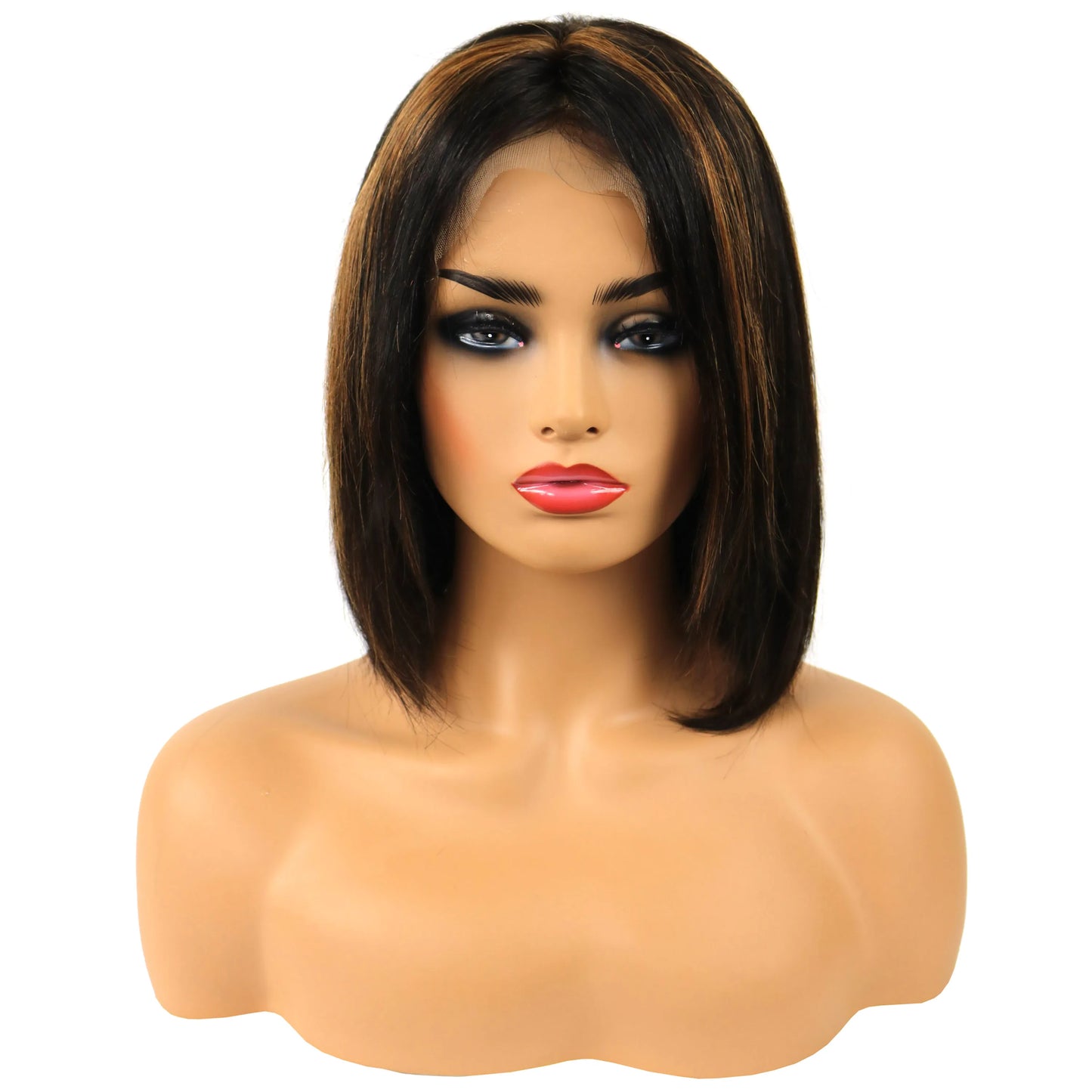 Gabrielle Union Medium Straight Lace Front Human Hair Wig 14 Inches