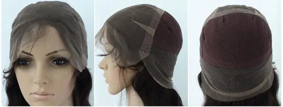 Fluffy Carefree Natural New Arrival Full Lace Wig 100% Real Human Hair 12 Inches