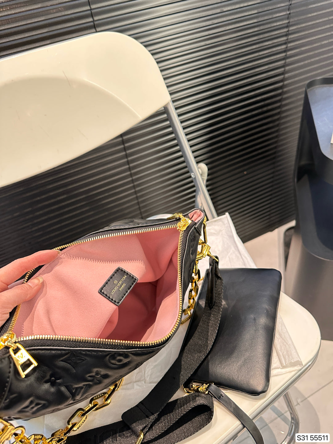 Louis Vuitton LV Shoulder Bag Chunky Chain Shoulder Strap Detachable Tote Bag