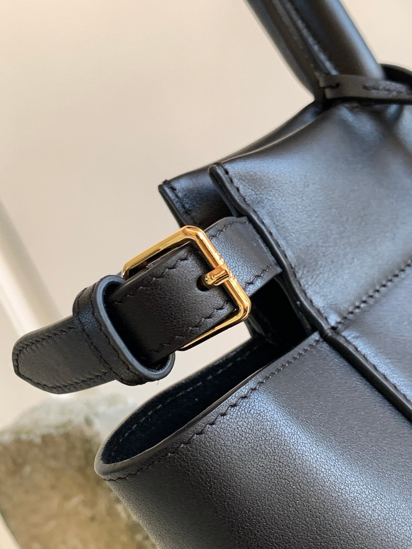 Celine Medium Cabas Bourgeoi black handbag