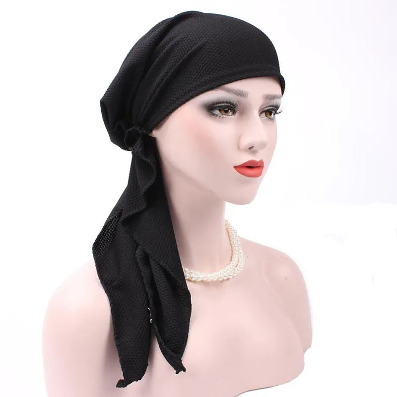 Pure Colour Plain Fashion Turban For Women