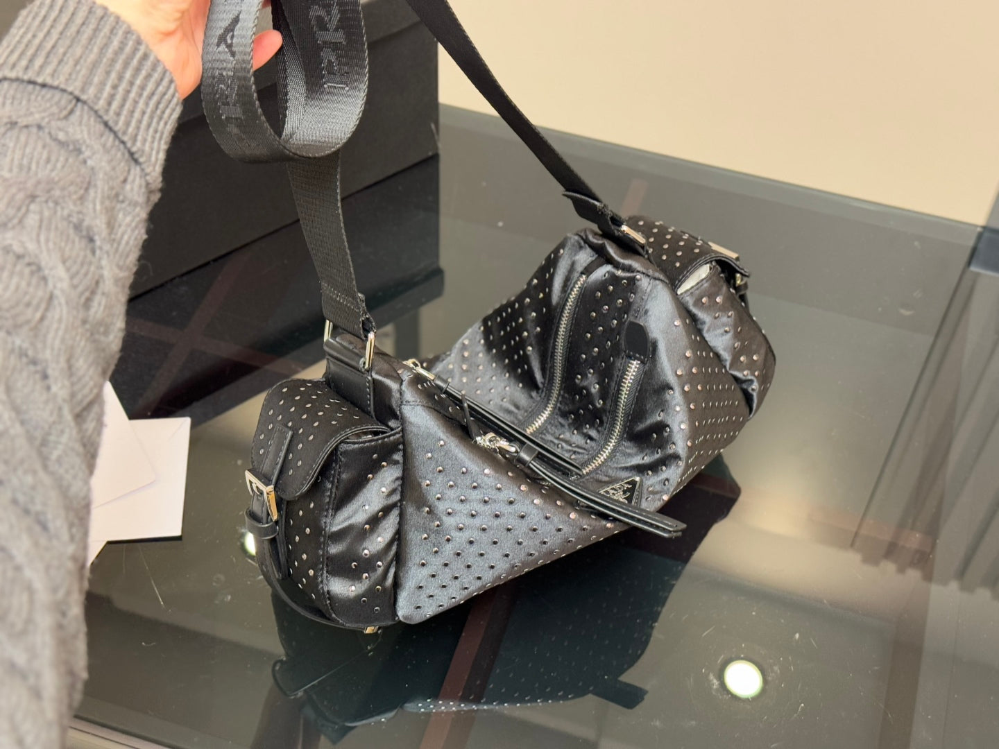 Prada Black Universal Messenger Bag