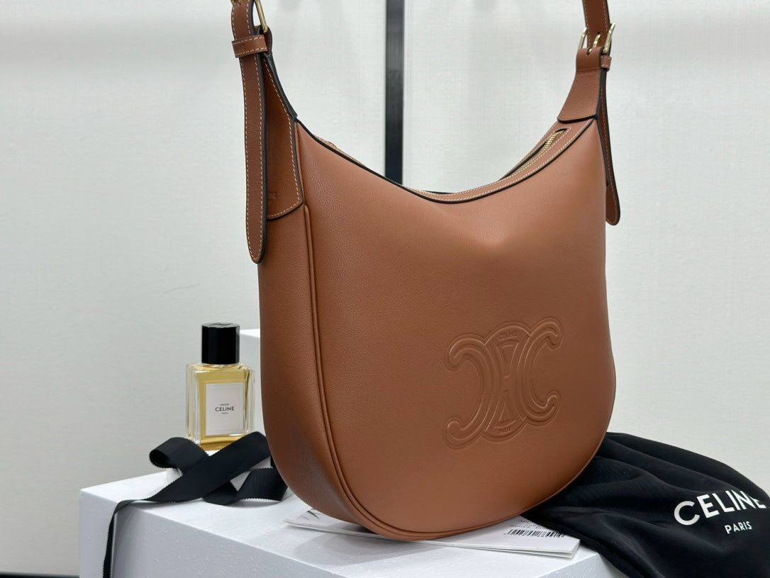 Celine Heloise Bag in Supple Calfskin Brown 30 x 28.5 x 8cm