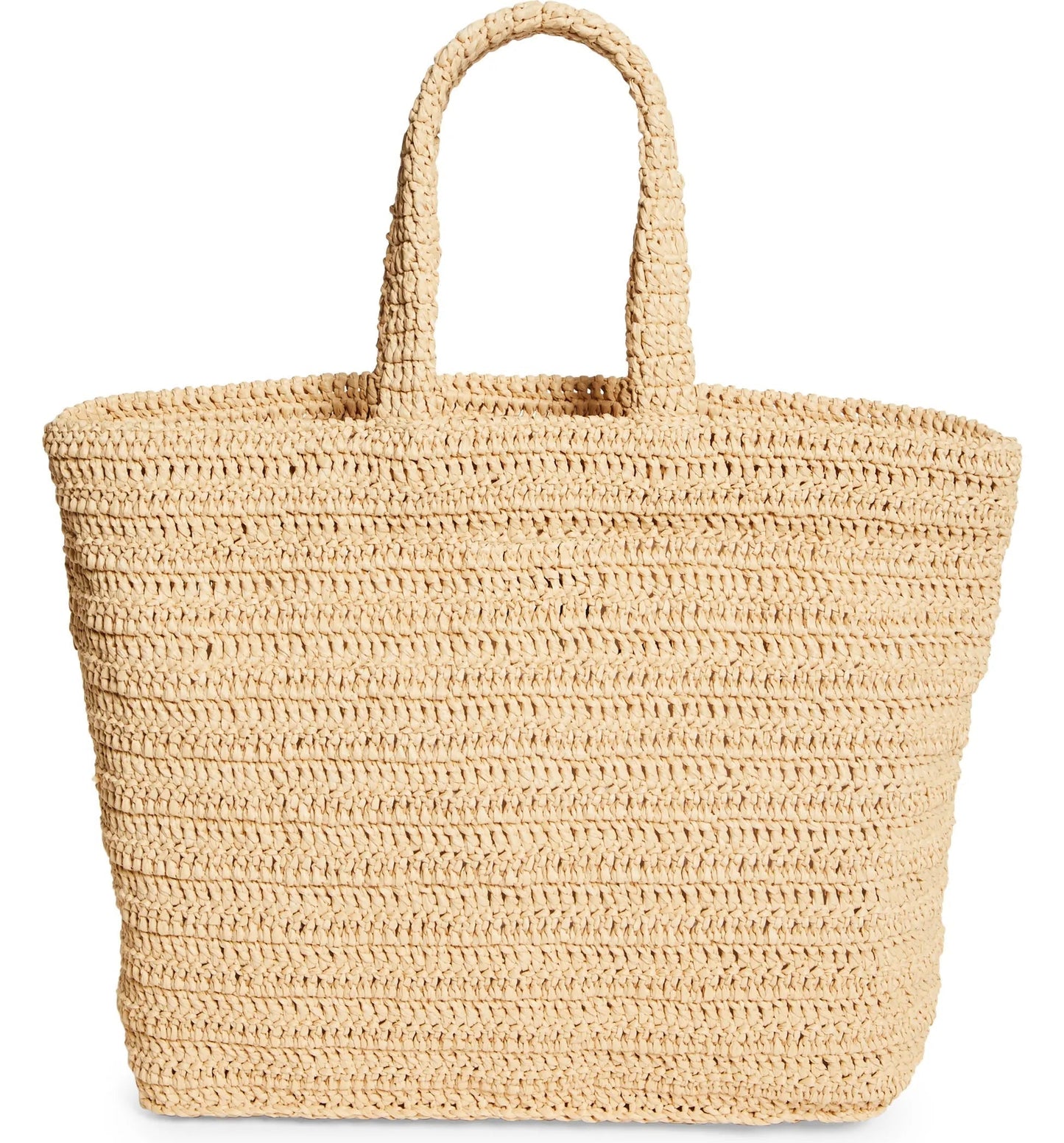 SAINT LAURENT Rive Gauche Logo Crochet Tote