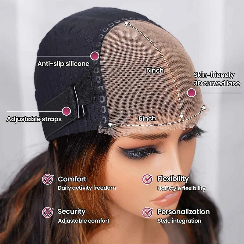 C Part Design Pre-Bleached Knots Human Hair