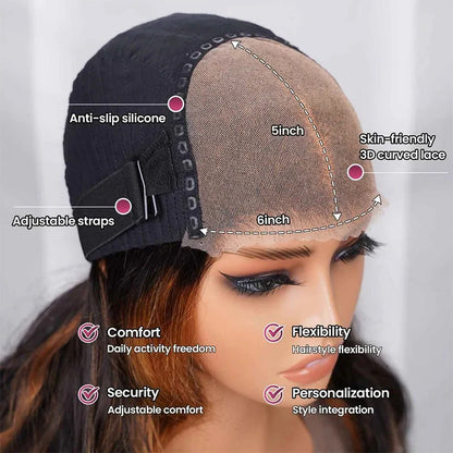 C Part Design Pre-Bleached Knots Human Hair