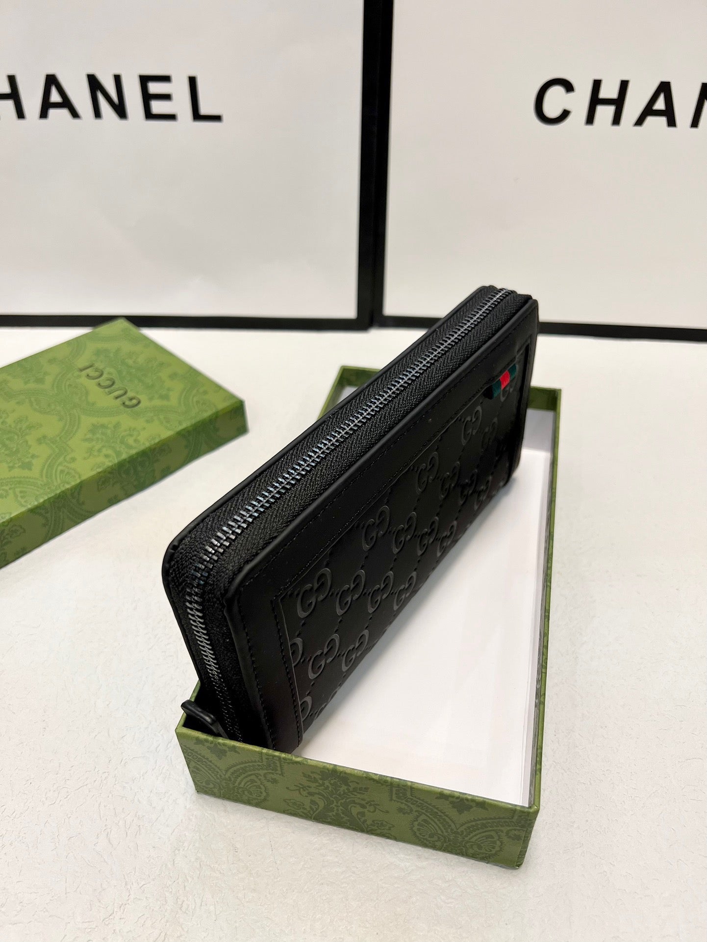 Gucci Trendy Classic Black Wallet - 20x10cm