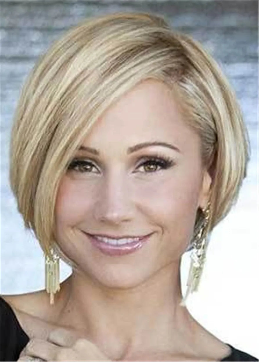 Bob Hairstyle Short Haircut For Round Face Shape