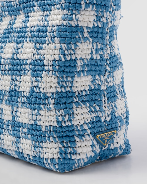PRADA  Large crochet tote bag