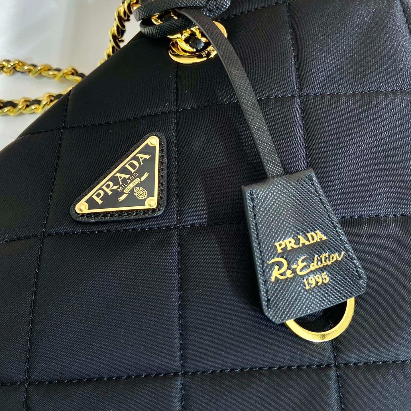 Prada Re-edition Vintage Chain Tote Bag