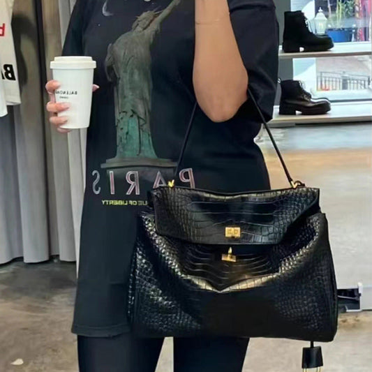 BALENCIAGA Rodeo leather tote