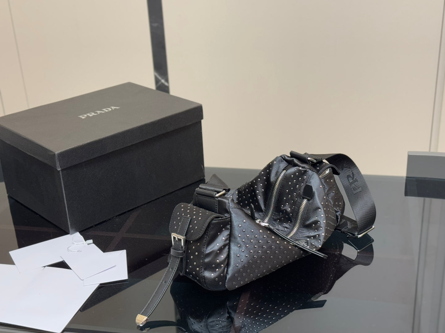 Prada Black Universal Messenger Bag