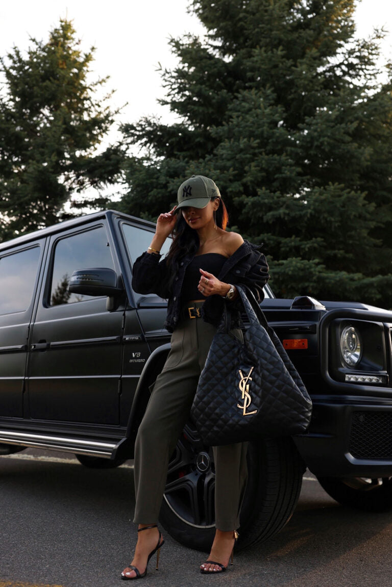 Saint Laurent ICARE MAXI SHOPPING BAG IN QUILTED LAMBSKIN